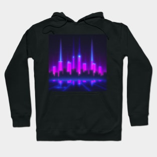 Synthwave neon city Hoodie